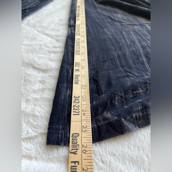 NWT Natural Life Medium Dakota Tie Velvet Overalls Jumper Charcoal Wide Leg Boho - Picture 10 of 11